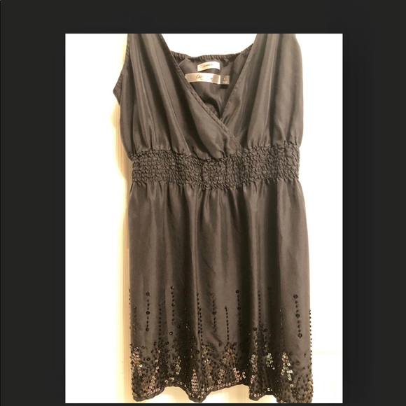 Black silk tank top - Picture 4 of 6